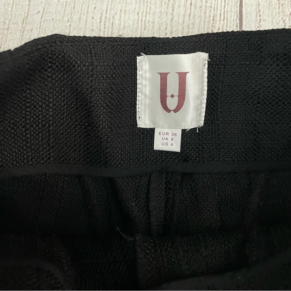 FOREVER UNIQUE Women’s Black & Gold Skirt with Lace Detail Size 4 - Picture 5 of 6